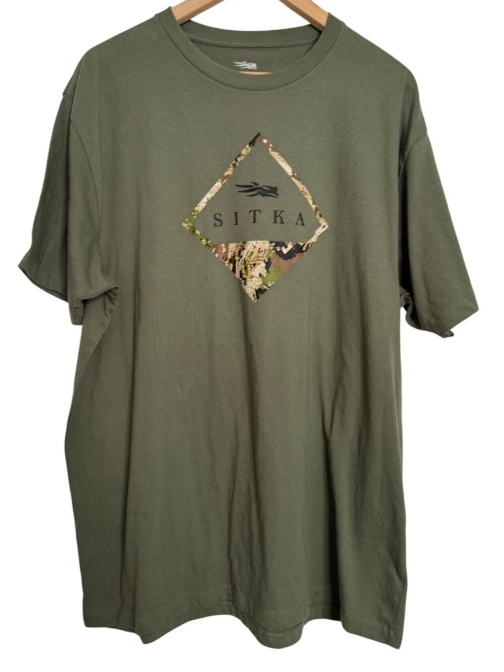 Sitka Optifade Size XL Olive Green Men’s Logo SS Tee NWT